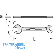 GEDORE Doppelmaulschlssel 6 DIN3110 8 x 10 mm
