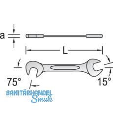 GEDORE Doppelmaulschlssel 8 klein 13 mm