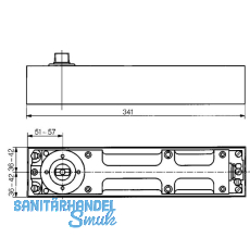 Bodentrschlieer DORMA BTS 80, EN 3 mit Feststellung 75-180