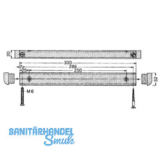 Fhrungsgehuse Dorma fr Schwinghebel, silber eloxiert