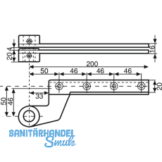 Zapfenband DORMA 7411 K/46 f. Holztüren m. Türhebel, rechts, Stahl verzinkt Zapfenband DORMA 7411 K/46 f. Holztüren m. Türhebel, rechts, Stahl verzinkt