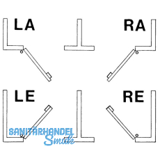 Rustikales Schlossset Wartberg BB, rechts einwrts, DM 60, Stahl blank