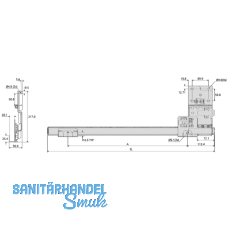 ACCURIDE 1321 Beschlgegrt., Lnge 608 mm, Stahl schwarz chromatiert