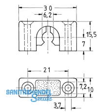 JuNie Stangenfhrung  6 mm
