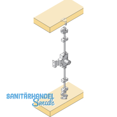 HETTICH PRESTIGE 2000 Zyl.-Drehstangenschl. Z23, Dornma 25, 18, Zinkdruckguss