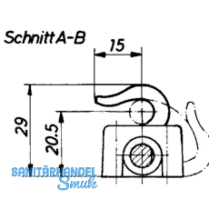 HEKNA OBJEKT UNIVERSAL SYSTEM 24 Drehstangenschloss Dornma 38 mm
