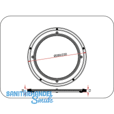 Drehteller Ciak Auen  230 mm, Tragkraft 200 kg, Kunststoff schwarz