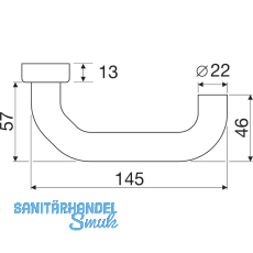ECO Drckerlochteil D 116 - FS, VK 9 mm, Edelstahl