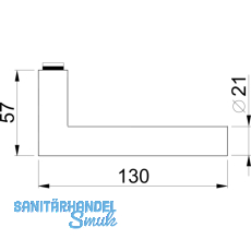 ECO Drckerlochteil D 310 - VK 9 mm, FS, Edelstahl matt