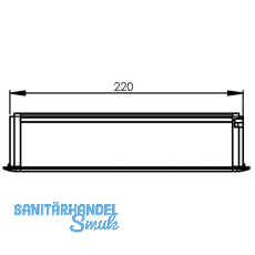 Einbau Steckdosenleiste EVOline Frame Dock Small 3xSchukosteckdose