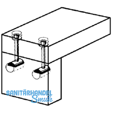 GU Eckverbinder-Befestigungsset oben