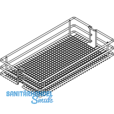 VAUTH-SAGEL SAPHIR Einhngekorb, 250 x 80 x 460 mm, KB 300 mm, Stahl verchromt