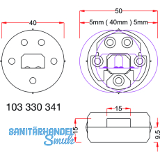 Einhngeverb. KORFU, fix, Zugfest.50KG, Einb. T 10, Einb.-40, KS schw., 1GT=2ST