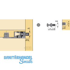 HETTICH VB 18/20/19/21 Einschraubdbel+Messing Spreizmuffe, Spannma 9, Bohr 5