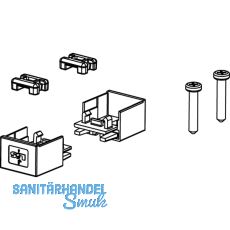 Endkappen- Aufbauset zu Aluprofil MEC-1, alufarbig