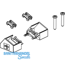Endkappen zu Aluprofil MEC-3, schrg, alufarbig