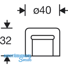 FSB Bodentrpuffer - 38 3880-01,  40 mm, Hhe 32 mm, Gummi schwarz