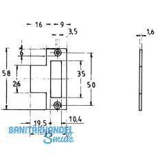 JuNie ASS 1882 Zylinder-Fallenschloss Dornma 30 mm, Zamak