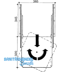 Vollauszug 1005 320x320 mm, Stahl silber RAL 9006