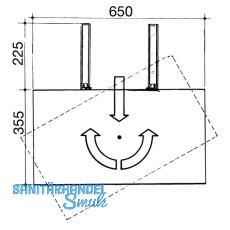 Einfachauszug 1007, 650x350 mm, Tragkraft 40 kg, Stahl schwarz beschichtet