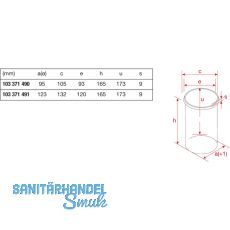 Flaschentlle  95 mm, Edelstahl