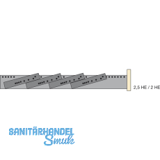 HETTICH SYSTEMA TOP 2000 Formularablage, Fcheranzahl 11, Kunststoff Alu-Finish