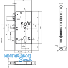 Mediator Schloss PZ 72, DM 65 mm, Stulp 20 x 235 mm (609-701PZ-----1)