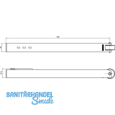 Mitnehmerklappe Geze CB flex silber
