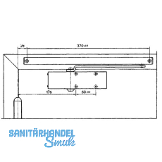 Gleitschiene TS 1500 G, ohne Feststellung, silber