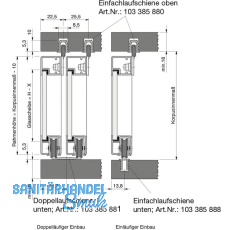 SCHCO - Beschlgegrt. Innenfront, Glasstrke 4, TK 20 Kg