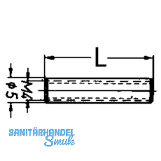 Gewindehlse, M4x25, Stahl verzinkt