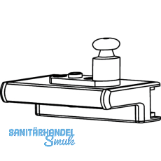 Flgelbock gleitend fr Schrgfenster, Aluminium wei RAL 9016