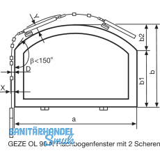 Flexibles Gestnge OL 90 N, 1250 mm, Aluminium wei RAL 9016