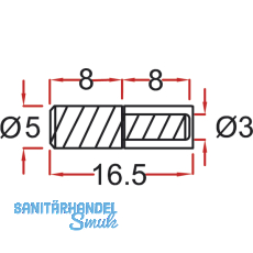 Glasbodentrger Claudia zum Stecken, Bohr  5 mm, vernickelt, VPE 100 ST