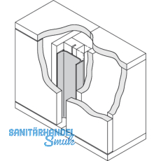Fllprofil Aktor E-Gertebefestigung C-Profil vertikal,L 600 mm,Alu Edelst. Eff.