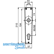 GRUNDMANN Drckergt. WG 2000 - auf LS WC90, TS38 - 43, Neusilber eloxiert