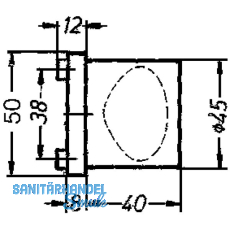 GRUNDMANN Trknopf Zylinderform - auf Ros. fest u.Gewindeanstze M4, silber elox