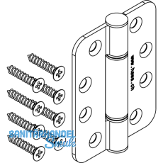 Scharnier HAWACenterfold/Variofold 80/H, m. Schwerlastlagern, Edelstahl