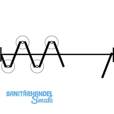 Scharnier HAWACenterfold/Variofold 80/H, m. Schwerlastlagern, Edelstahl