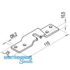 Tragflansch HELM 140, Edelstahl