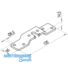 Tragflansch HELM 150, Edelstahl
