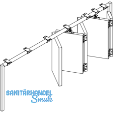 Rollapparat HELM 485 einpaarig mit Drehlager, Stahl gelb passiviert