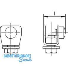 Schienenstopper HELM 100 P, Stahl gelb passiviert