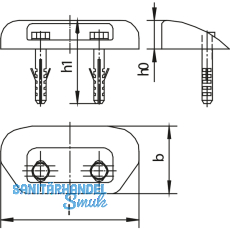 Schildkrtenfhrung HELM 418, Kunststoff PA 6, glasfaserverstrkt