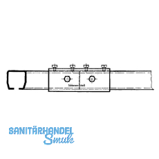 Verbindungsmuffe HELM 1103, Schraube M6 x 10 mm, Stahl gelb passiviert
