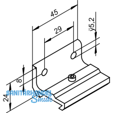 Wandbefestigungswinkel HELM 140