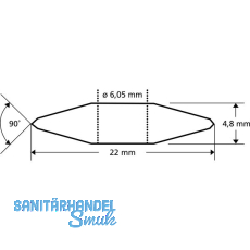 KAUFMANN HM-Ersatzschneidrad zu Fliesenschneidmaschine Maxiflies