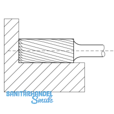 LUKAS HSS-Frsstift Form A Zylinder Kopf  10 mm Lnge 13 mm Zahnung 3