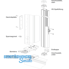 GU-937/934 HS-Spaltlftung komplett, FH 2115-2765 mm