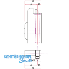 Einbauhalbzylinder AZ, Lagerprogramm, 45 mm, Messing matt